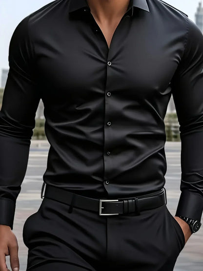 Elegante camicia a maniche lunghe con bottoni