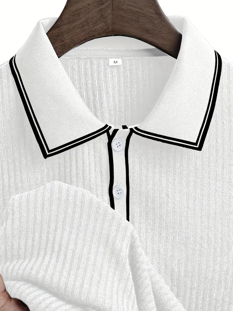 Polo elegante a maniche corte