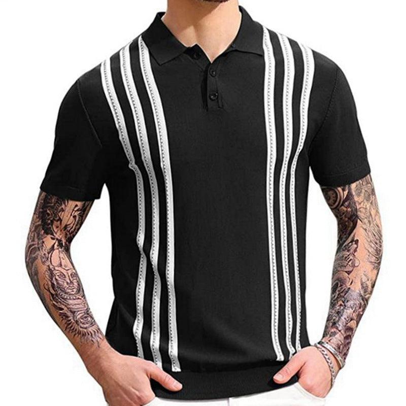 Polo casual a righe.