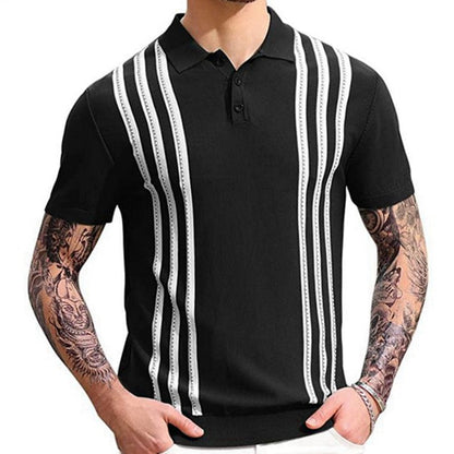 Polo casual a righe.