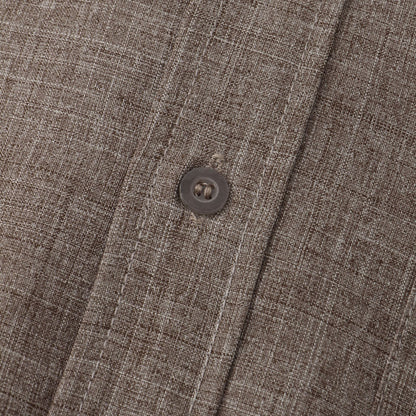Camicia in cotone unita con bottoni.