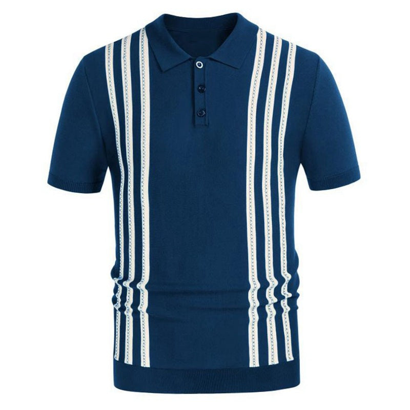 Polo casual a righe.