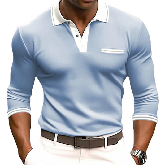Camicia con dettagli eleganti a contrasto