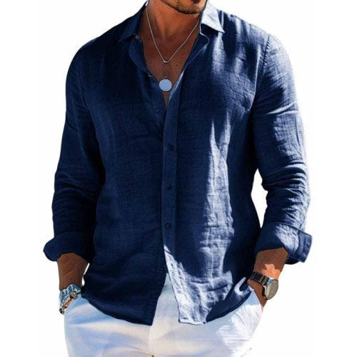 Camicia elegante in tessuto traspirante