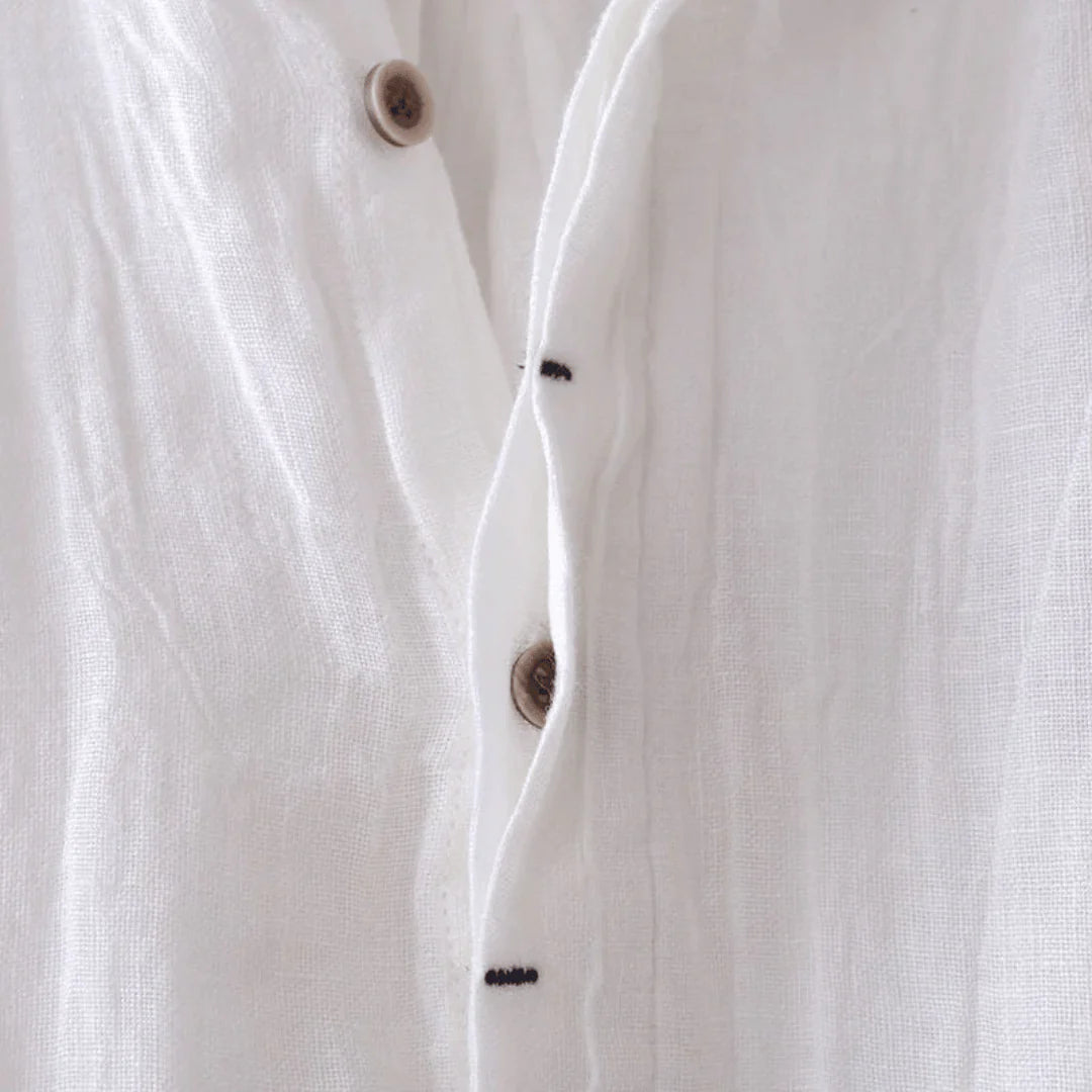 Camicia elegante a maniche corte con bottoni