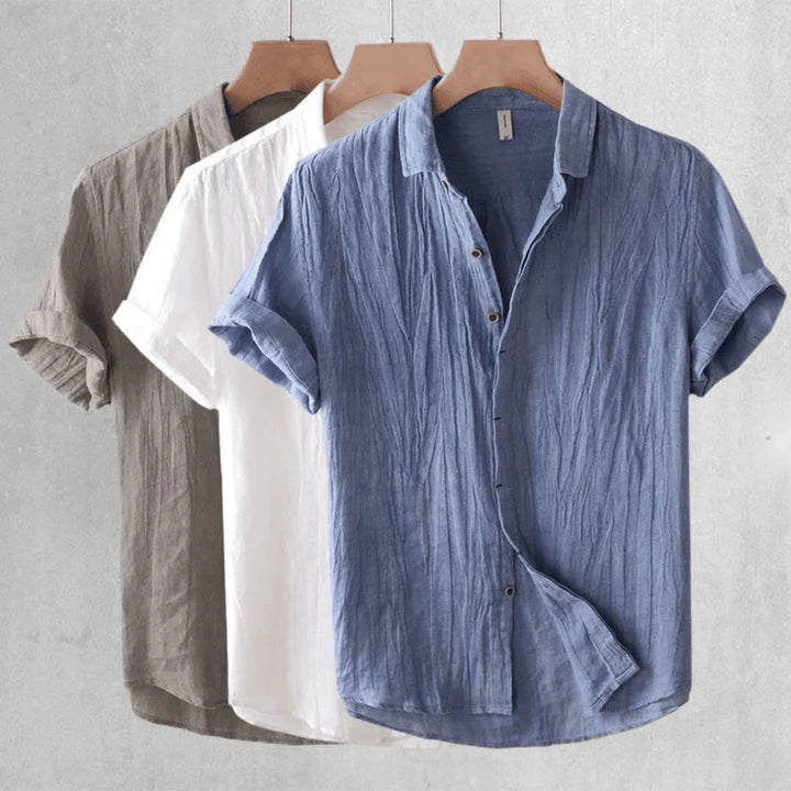 Camicia elegante a maniche corte con bottoni
