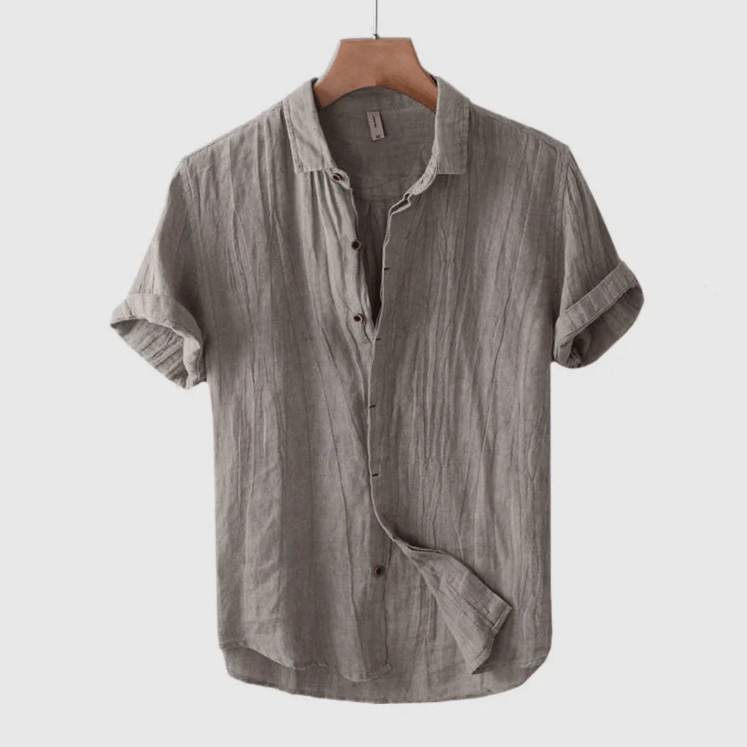 Camicia elegante a maniche corte con bottoni