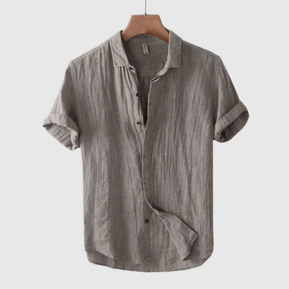 Camicia elegante a maniche corte con bottoni