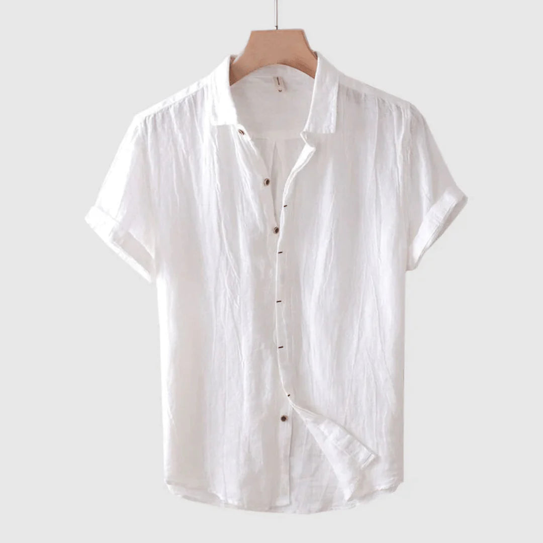 Camicia elegante a maniche corte con bottoni
