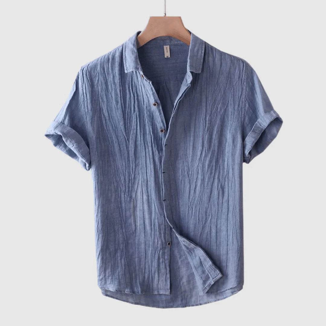 Camicia elegante a maniche corte con bottoni