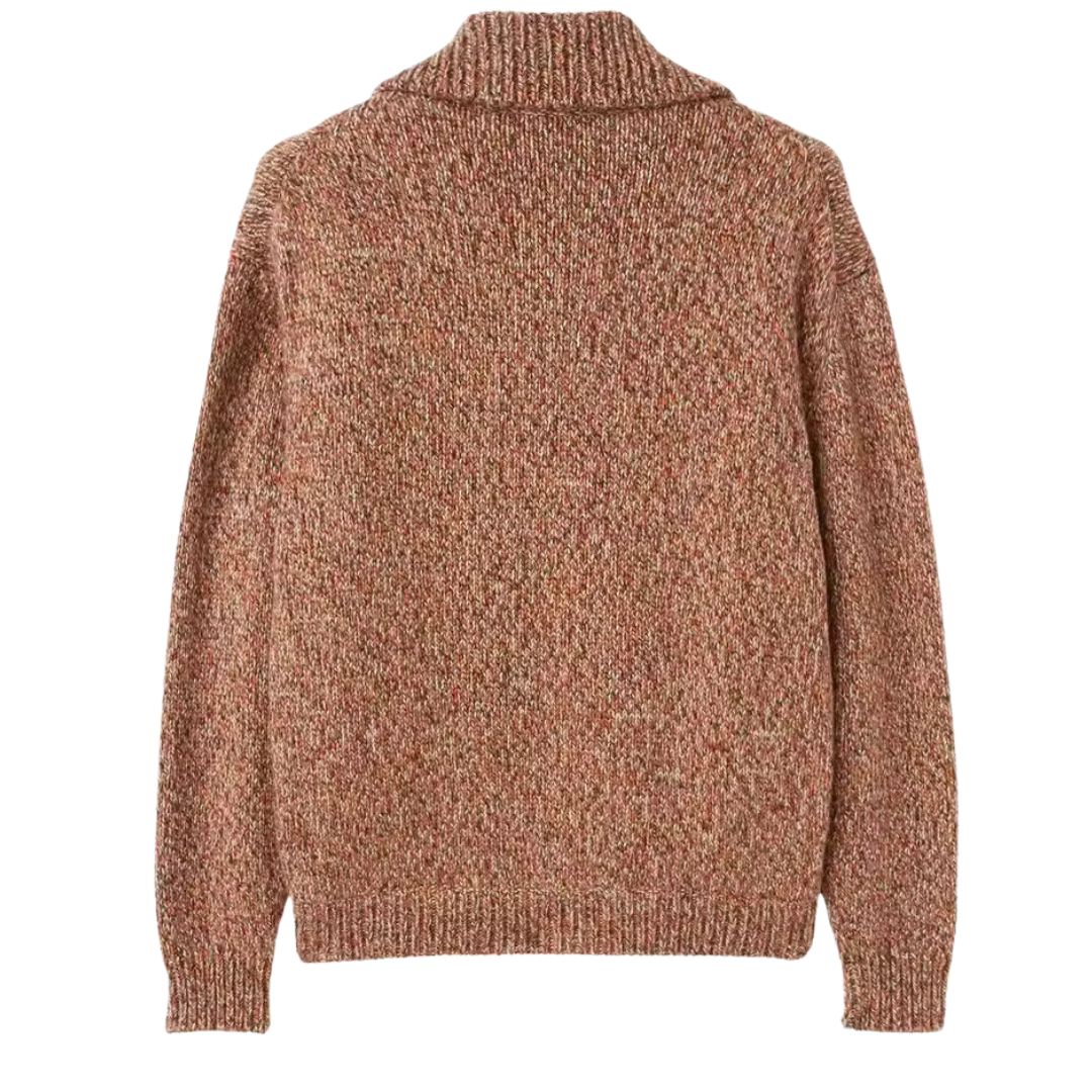 Bomber con zip in lana d’alpaca